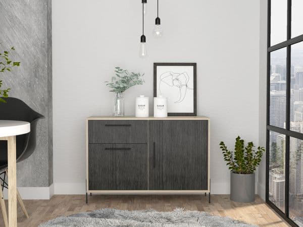 Johnson Sideboard 2 Doors & 1 Drawer in Oak HR914 CP
