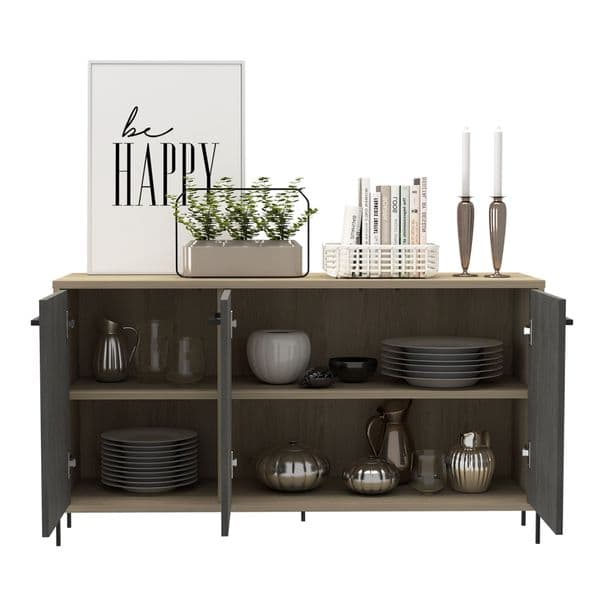Johnson Sideboard 3 Doors in Oak HR916 CP