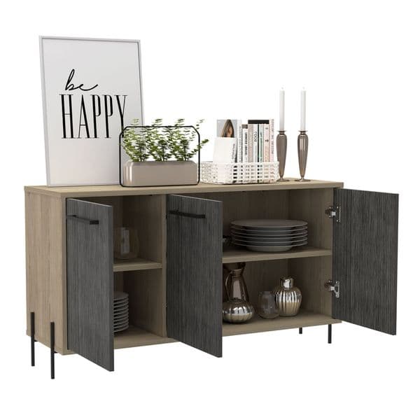 Johnson Sideboard 3 Doors in Oak HR916 CP