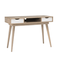 Jumieges White And Oak 2 Drawer Computer Desk 19LD476