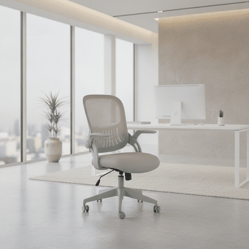 Juna Grey Mesh Office Chair - JB26