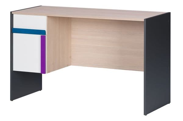 Karlo White With Graphite Office Computer Desk SZIK40