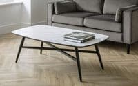 Kassel White Marble Effect Coffee Table 24JB227