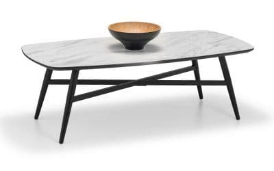 Kassel White Marble Effect Coffee Table 24JB227