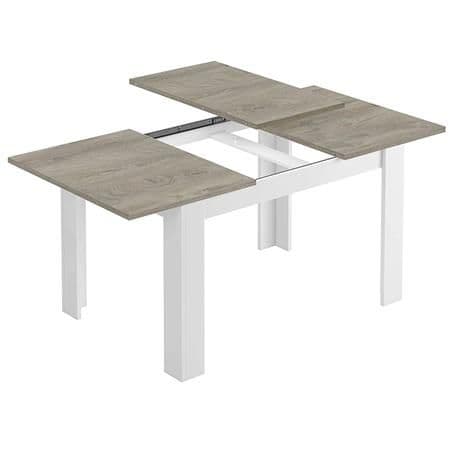 Kendrick White And Alaska Oak Effect Extending Dining Table 0C4586A S/O
