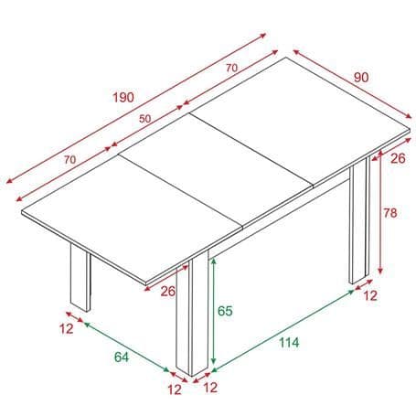 Kendrick White And Alaska Oak Effect Extending Dining Table 0C4586A S/O