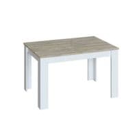 Kendrick White And Alaska Oak Effect Extending Dining Table 0C4586A S/O
