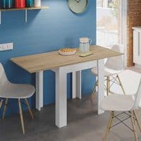 Kendrick White And Light Oak Effect Small Extending Dining Table 0F4589A /O