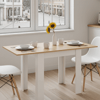 Kendrick White And Light Oak Effect Small Extending Dining Table 0F4589A /O