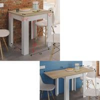 Kendrick White And Light Oak Effect Small Extending Dining Table 0F4589A /O