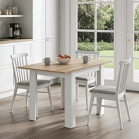 Kendrick White And Light Oak Effect Small Extending Dining Table 0F4589A /O