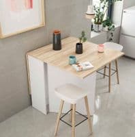 Kendrick White And Oak Effect Butterfly Table
