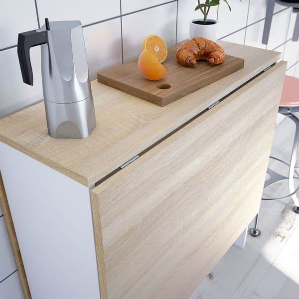 Kendrick White And Oak Effect Butterfly Table