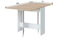Kendrick White And Oak Effect Butterfly Table