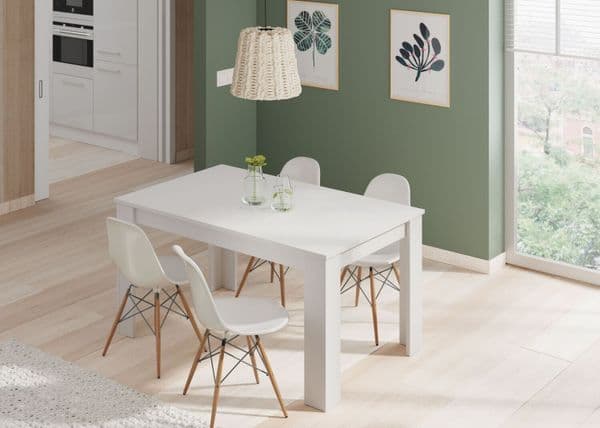 Kendrick White Extending Dining Table 004586A S/O