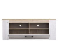 Kent White And Natural Oak Effect Oak Effect 120cm TV Cabinet - 11008806 S/O