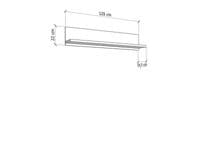 Kent White And Natural Oak Effect Oak Effect Floating Wall Shelf - 11008853 S/O
