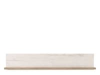 Kent White And Natural Oak Effect Oak Effect Floating Wall Shelf - 11008853 S/O