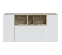 Kingsley White And Oak Effect 3 Door Sideboard 016673C S/O