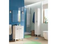 Koncept 500mm White Gloss 2 Door Bathroom Vanity Cabinet with Sink And Mirror -305210BO/SO