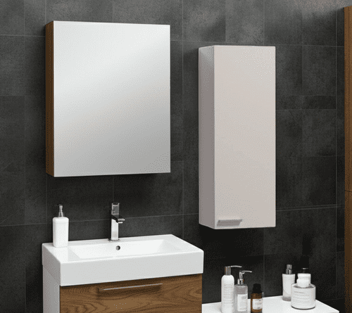 Koncept Bathroom Wall Cupboard White Gloss