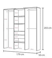 Premium Large Open Door Concrete Grey and White Robe - Online Outlet