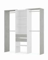 Premium Large Open Door Concrete Grey and White Robe - Online Outlet