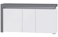 Lathea Large Modern Grey and White 3 Door Sideboard With Lights - WHK-1 - N13