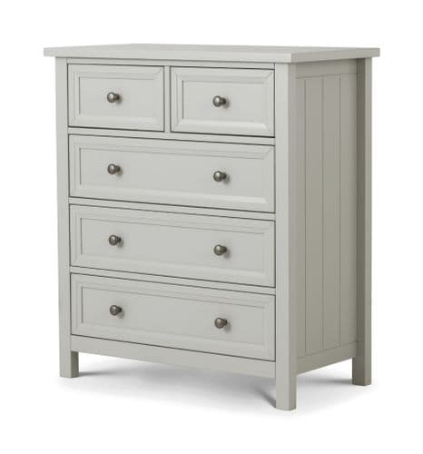 Legnano Dove Grey Lacquered Finish 3+2 Drawer Chest JB289
