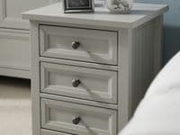Legnano Dove Grey Lacquered Finish 3 Drawer Bedside JB291