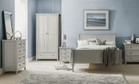 Legnano Dove Grey Lacquered Finish 3 Drawer Bedside JB291