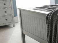 Legnano Durable Dove Grey Lacquered Finish Double Bed JB286