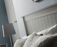 Legnano Durable Dove Grey Lacquered Finish King Size Bed JB287