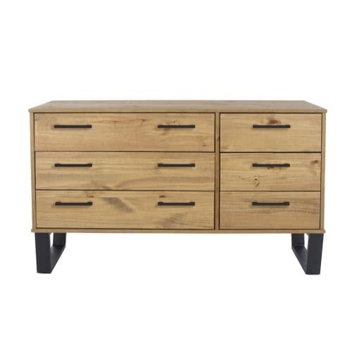 Lila Chest of 3+3 Drawers in Antique Pine TX533 CP