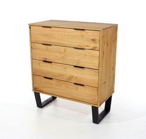 Lila Chest of 4 Drawers in Antique Pine TX514 CP