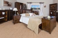 Lincoln Dark Lacquered 2 Drawer Bedside Cabinet BT210