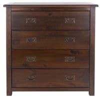 Lincoln Dark Lacquered 4 Drawer Chest BT214