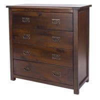 Lincoln Dark Lacquered 4 Drawer Chest BT214
