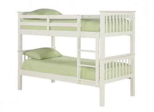 Lisieux Solid Off White Bunk Bed 17LD256