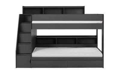 Lorient Anthracite Staircase  Bunk Bed 24JB214