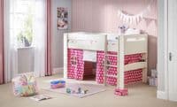 Luarca Vibrant Pink Children's Mid Sleeper Star Tent JB412