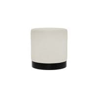 Lyra Ivory Boucle Small Pouffe - 26LD