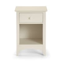 Mérida Stone White 1 Drawer Bedside JB112