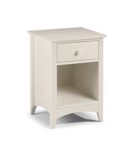 Mérida Stone White 1 Drawer Bedside JB112