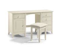 Mérida Stone White Lacquered Finish Dressing Stool JB127