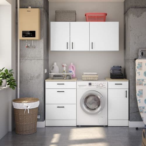 Magna Modular 160cm Full Kitchen Units Set White Gloss - Option 9