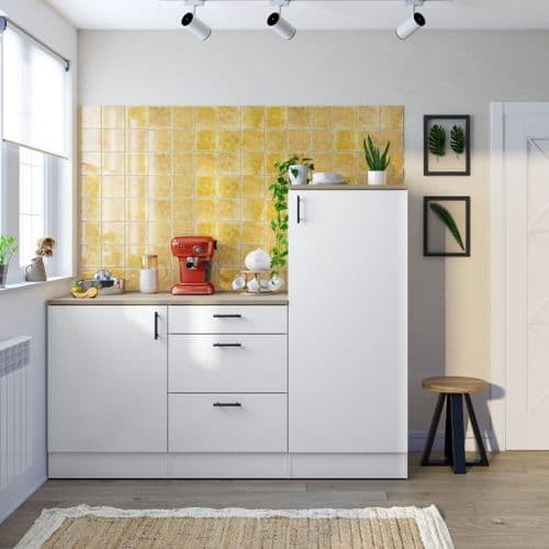 Magna Modular 180cm Full Kitchen Units Set White Gloss - Option 6