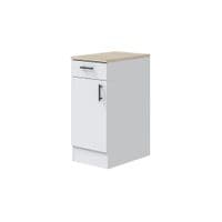 Magna Modular 400mm Kitchen Base Unit  White Gloss - 0F1012B