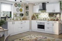 Magna Modular 600mm 3 Drawer Kitchen Cabinet Base Unit  White Gloss - 0F1013B