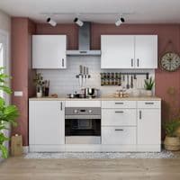 Magna Modular 600mm 3 Drawer Kitchen Cabinet Base Unit  White Gloss - 0F1013B